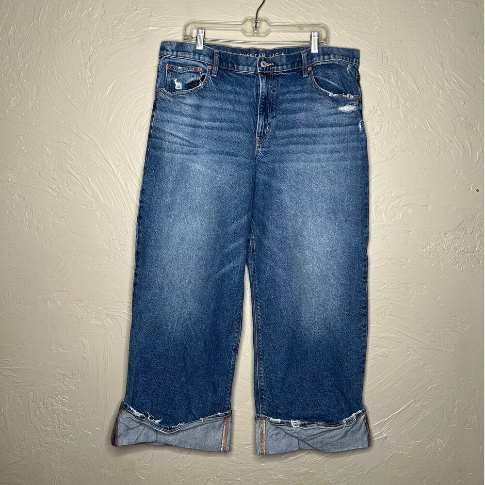 American Eagle Cropped Stovepipe Jeans - Size 18 Short